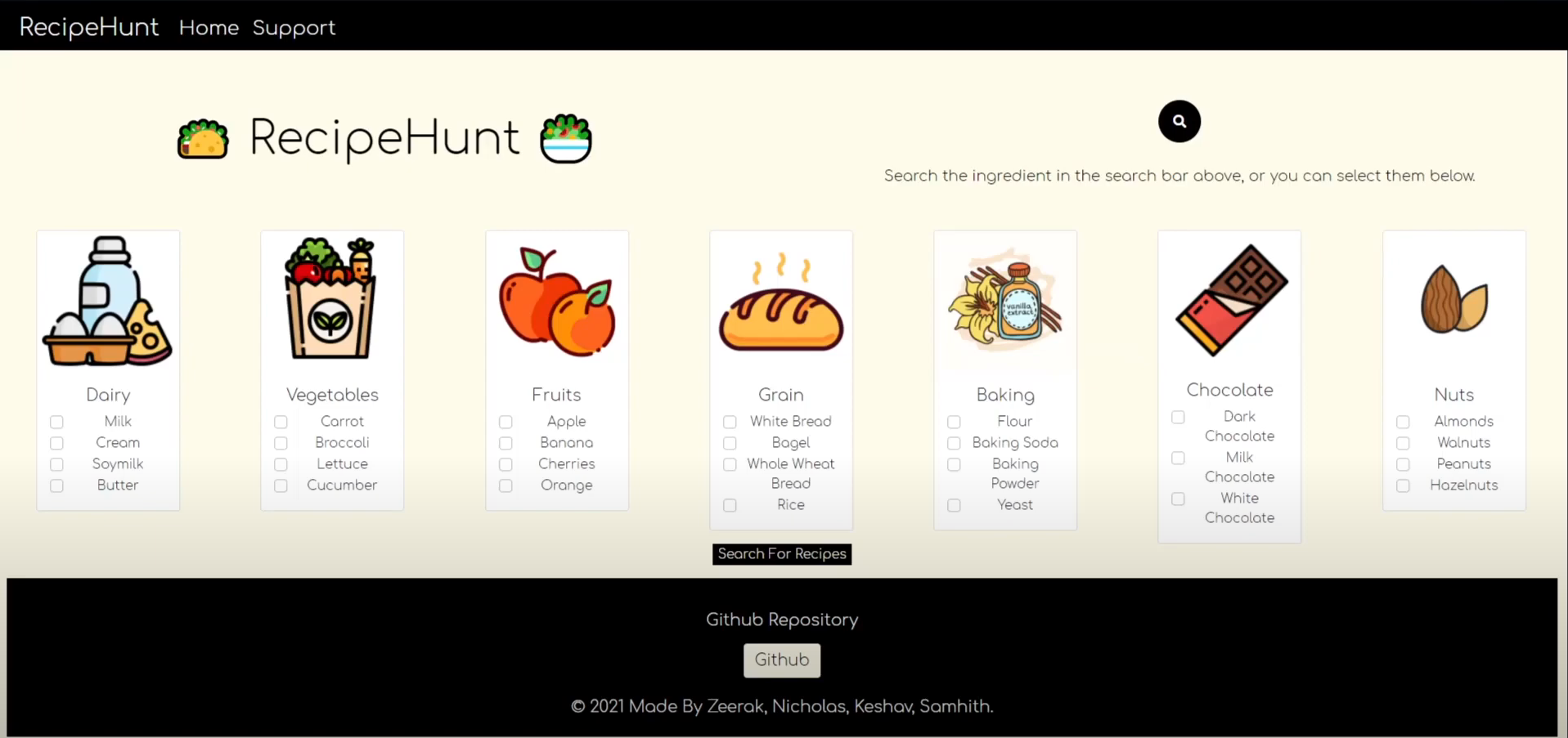 RecipeHunt App